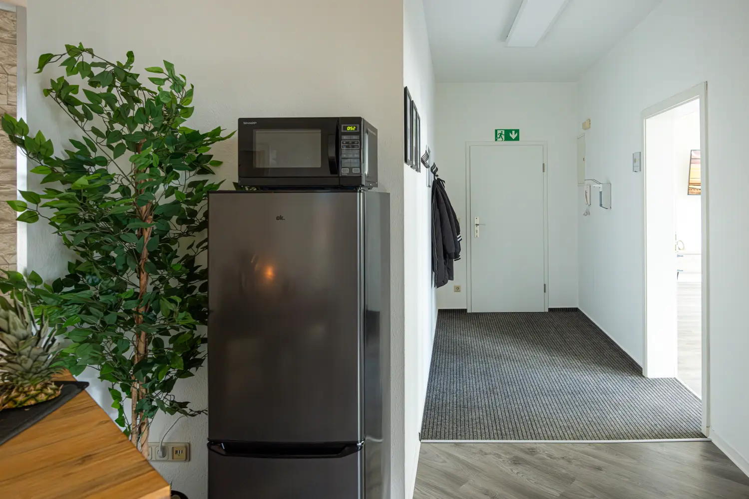 Krafft-Holiday Vermietung Ferienwohnung Rostock Offener-Flur-Essbereich