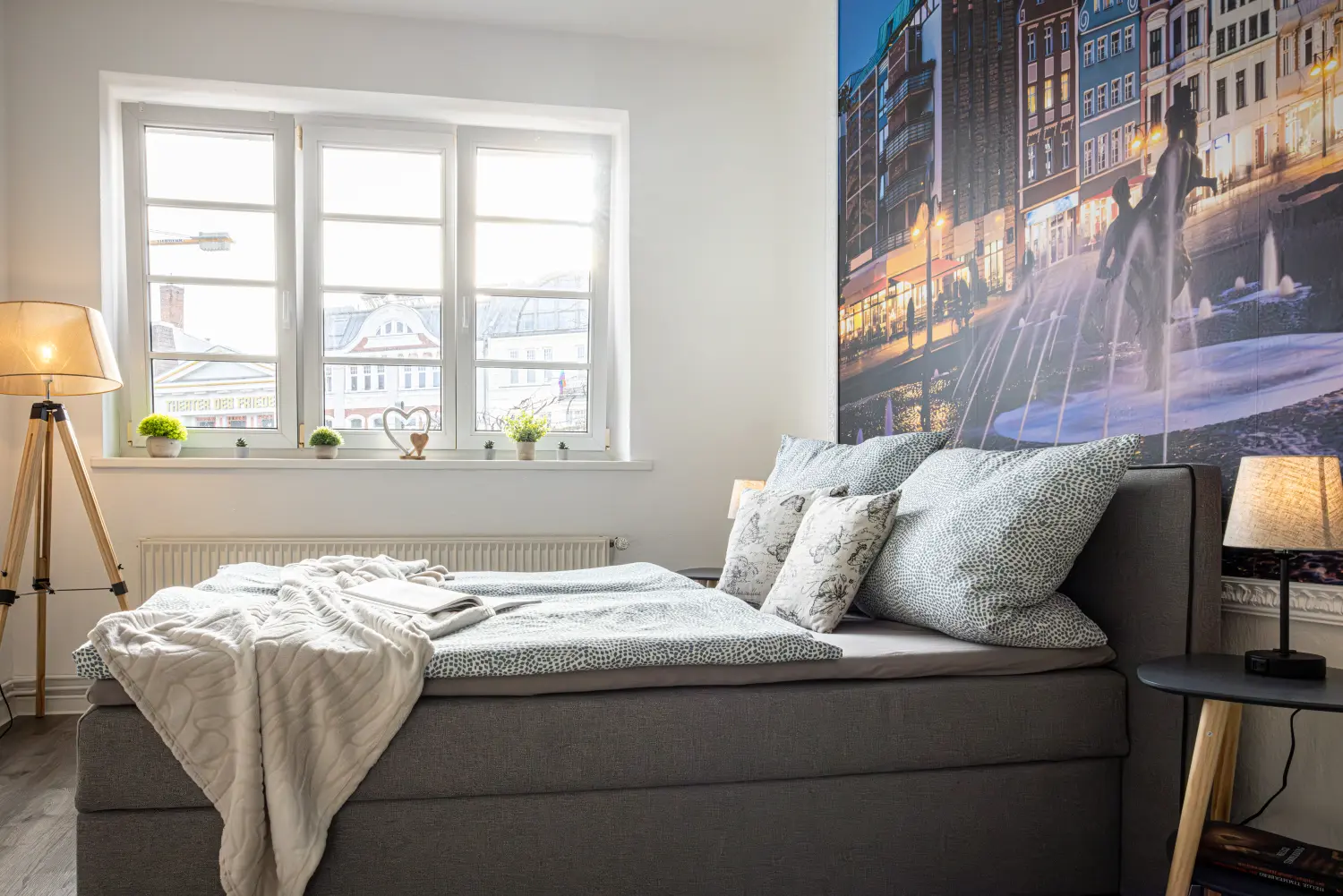 Krafft-Holiday Vermietung Ferienwohnung Rostock Schlafzimmer