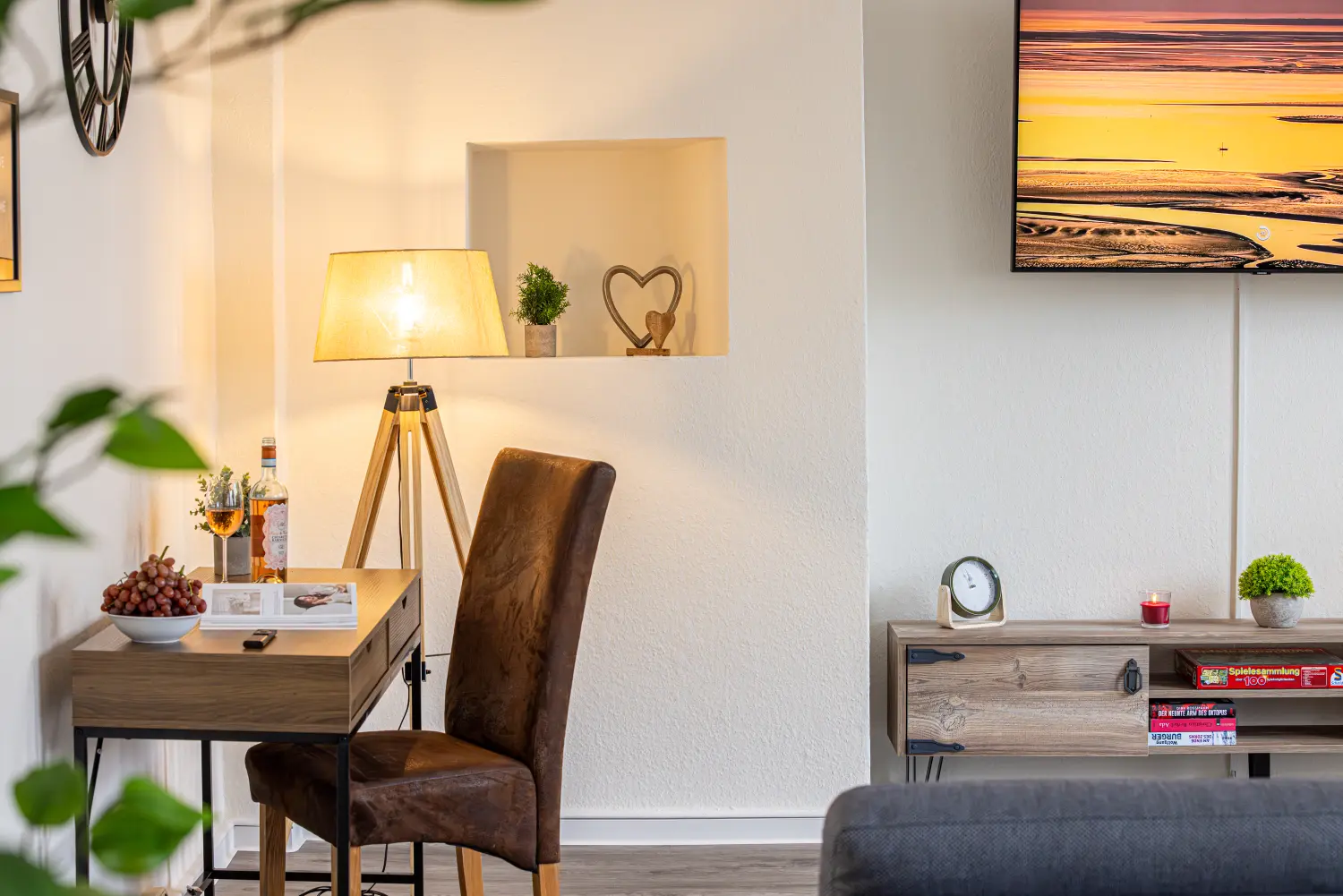 Krafft-Holiday Vermietung Ferienwohnung Rostock Wohnzimmer