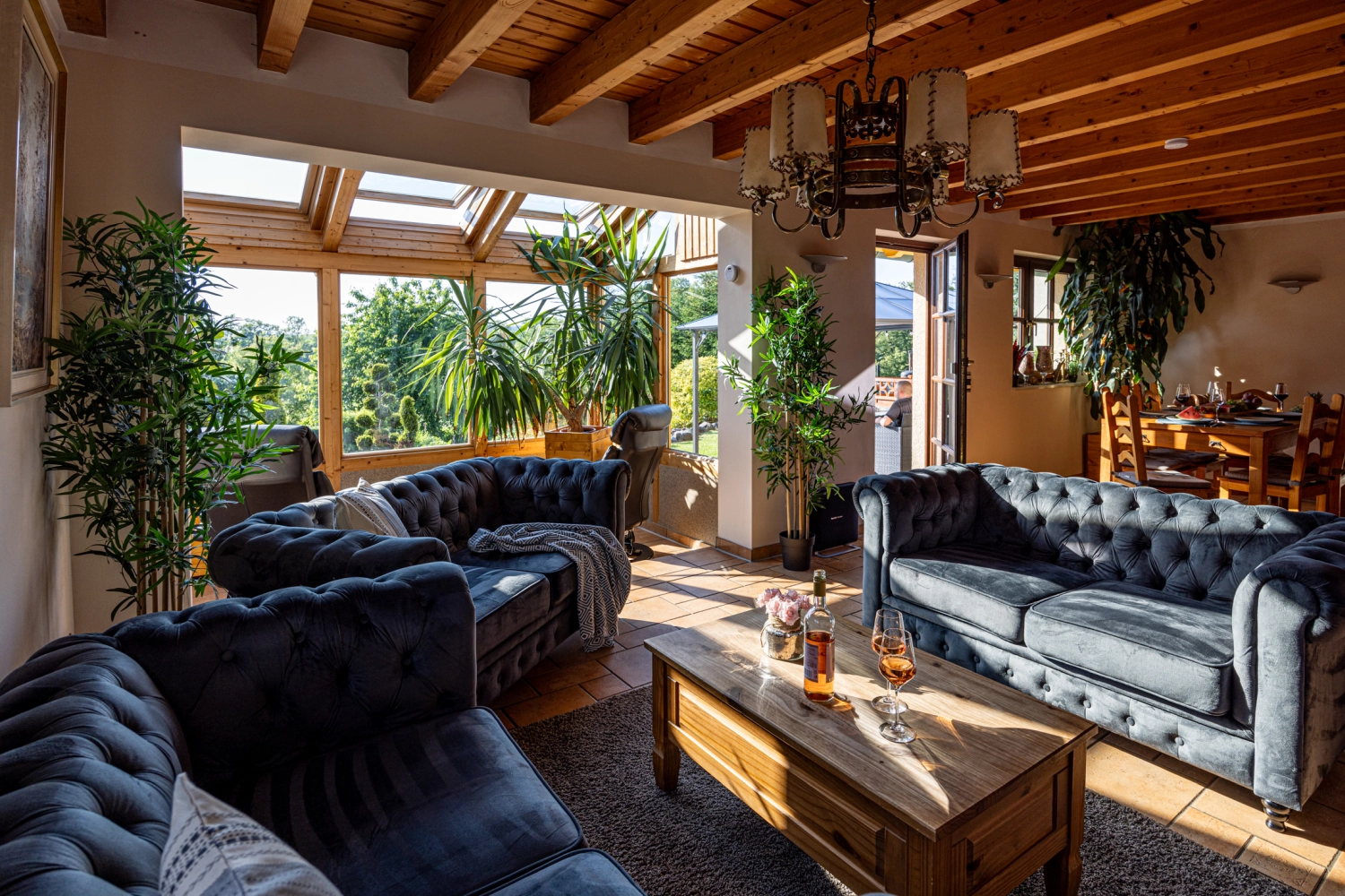 Ferienhaus mit Sauna in Krakow am See, Ferienhaus mit Sauna in Krakow am See, Krafft-Holiday Vermietung Ferienwohnung Rostock Schlafzimmer